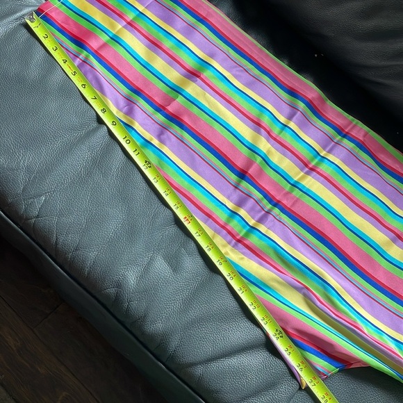 Dannyjams PJs Women Size 1X Rainbow Colored Stripes Silky Soft - Picture 10 of 11